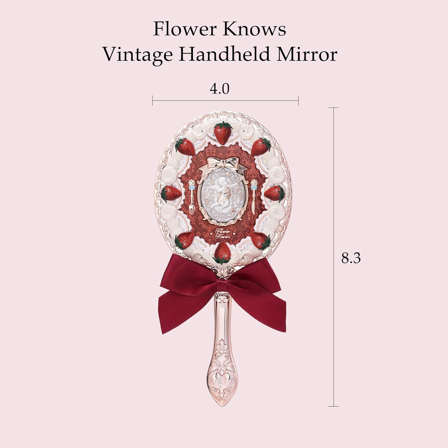 Flowerknows Strawberry Cupid Hand Mirror - Red Velvet