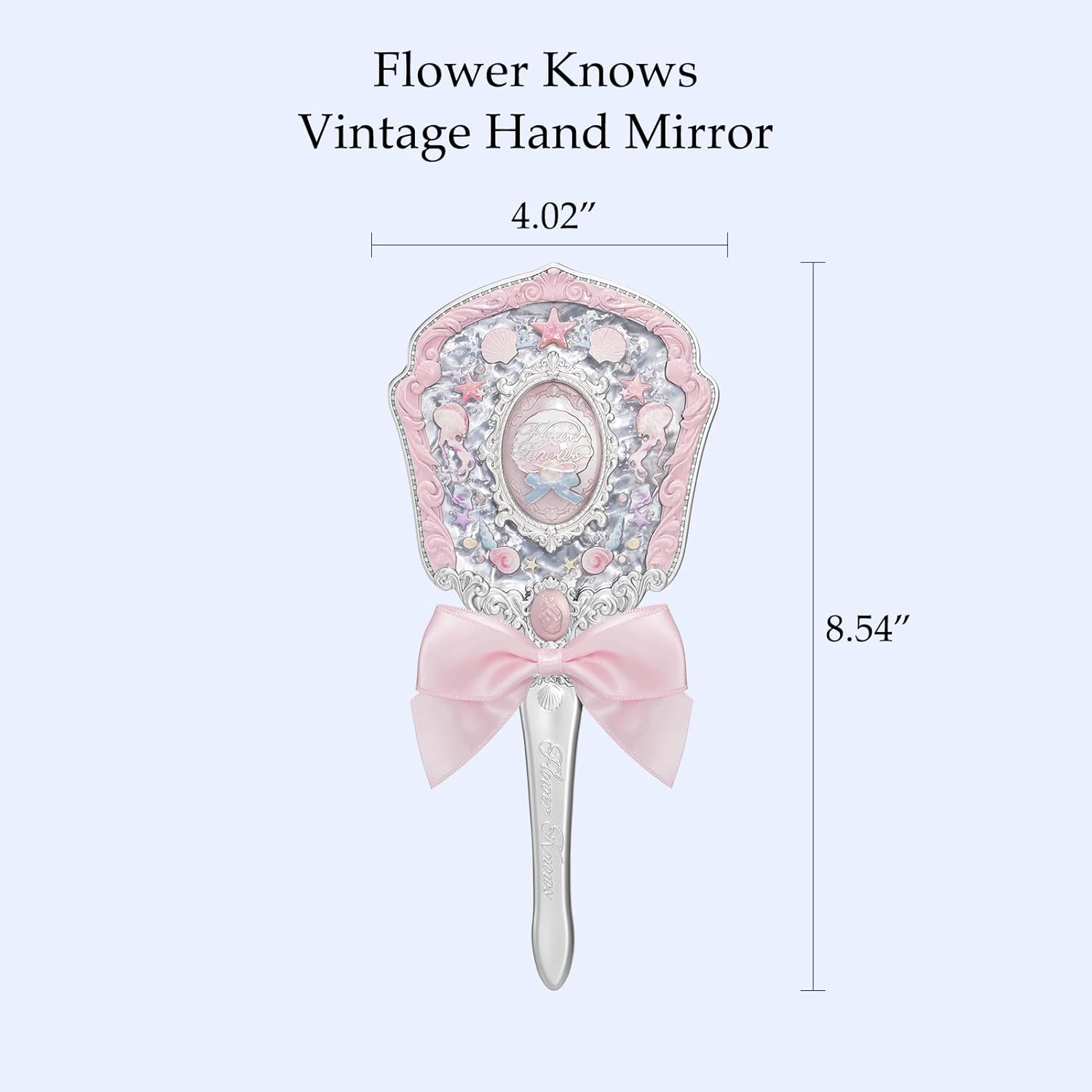 Flowerknows Shell's Jewel - Hand Mirror - Pink Seashell