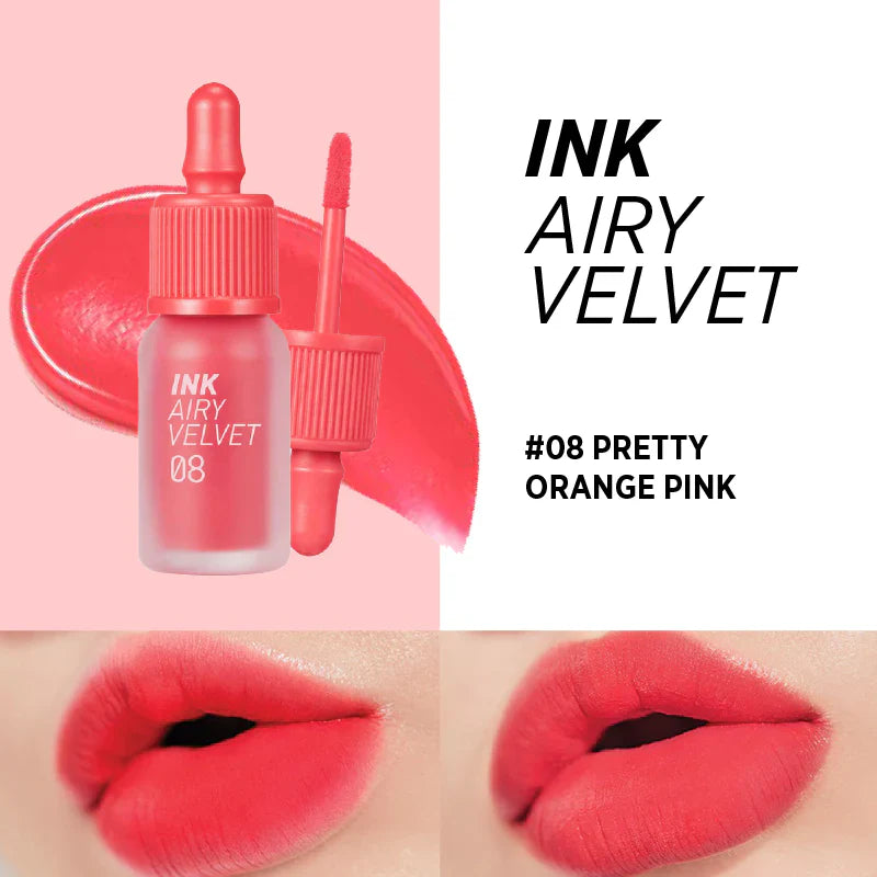 Peripera Ink Airy Velvet 08 Pretty Orange Pink