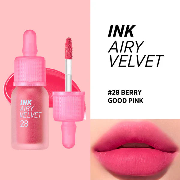 Peripera Ink Airy Velvet Lip Tint (028 BERRY GOOD PINK)