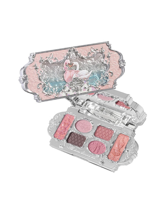Flowerknows - Paleta de maquillaje de seis colores Swan Ballet
