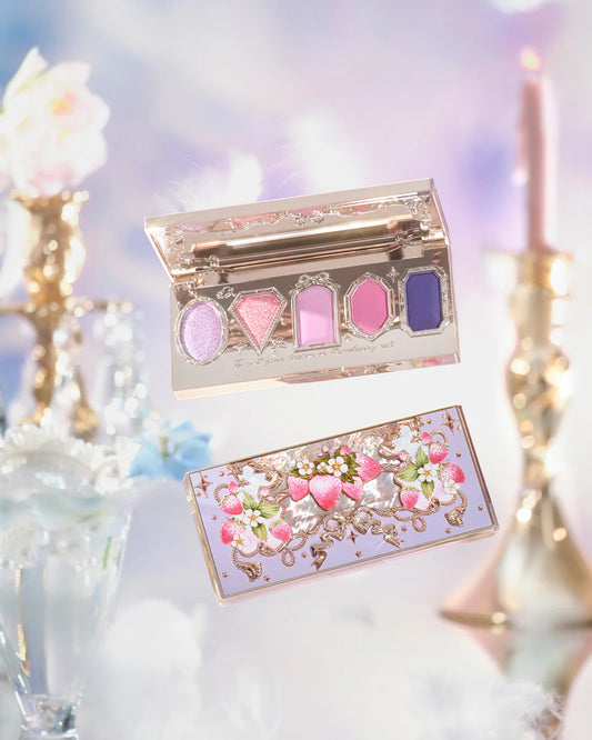 Flowerknows - Paleta de sombras de ojos Violet Strawberry Rococo