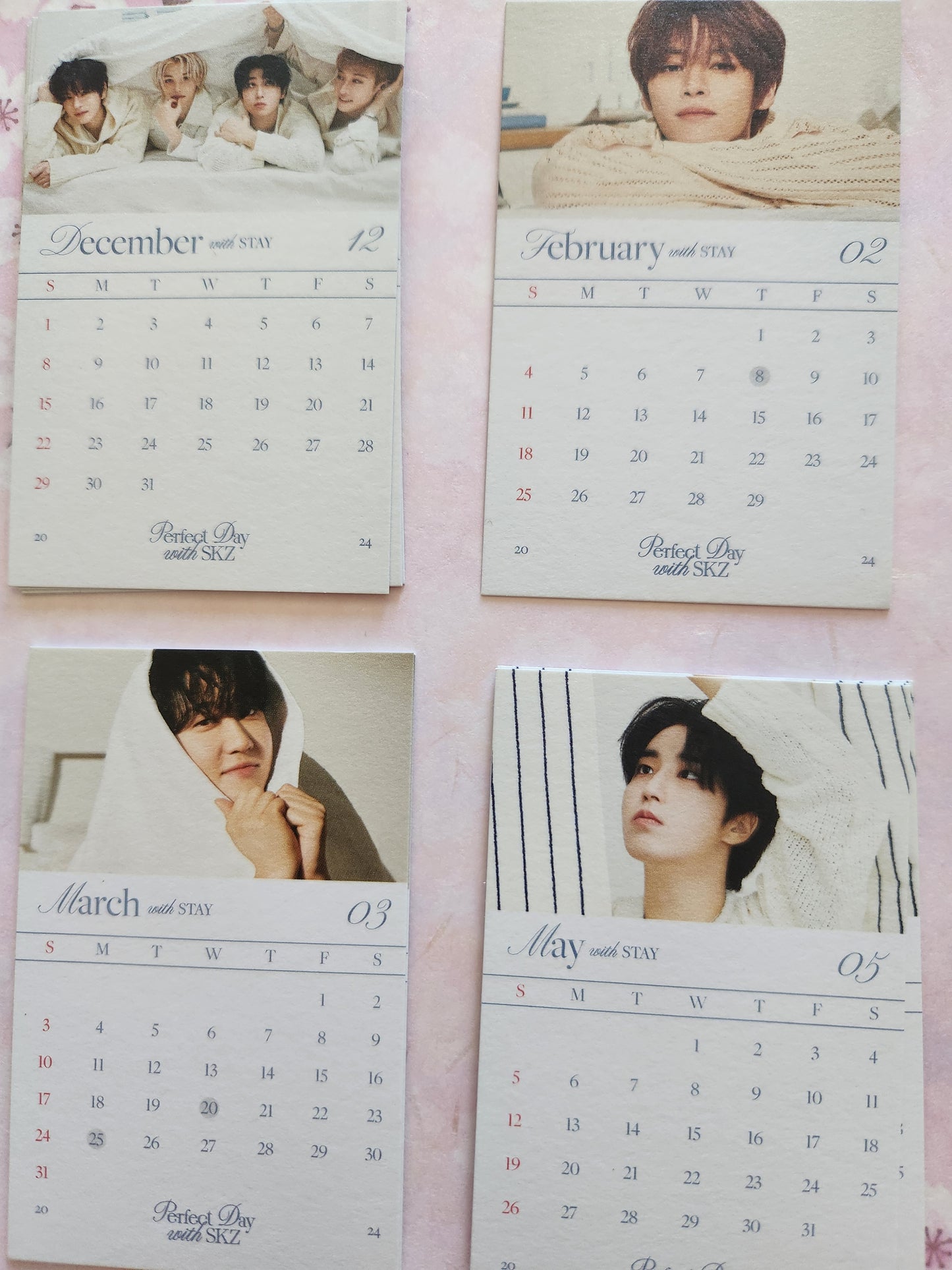 Stray kids Season Greetings 12 meses mini calendar