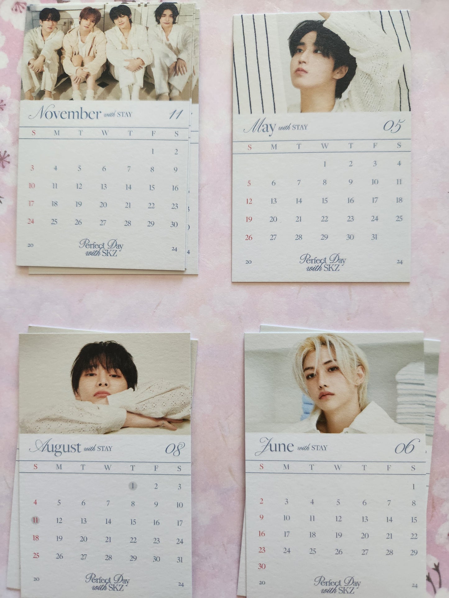 Stray kids Season Greetings 12 meses mini calendar