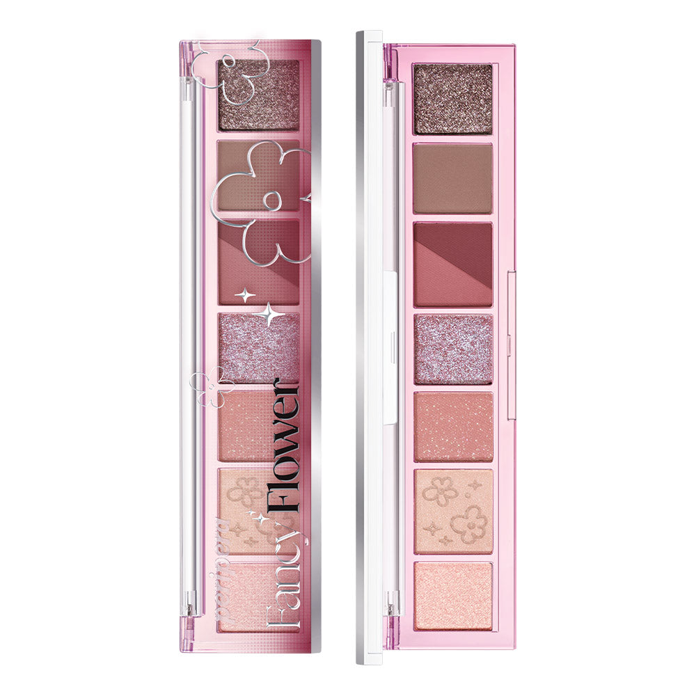 Peripera All Take Mood Palette 08 Burgundy, But With Peach Flower