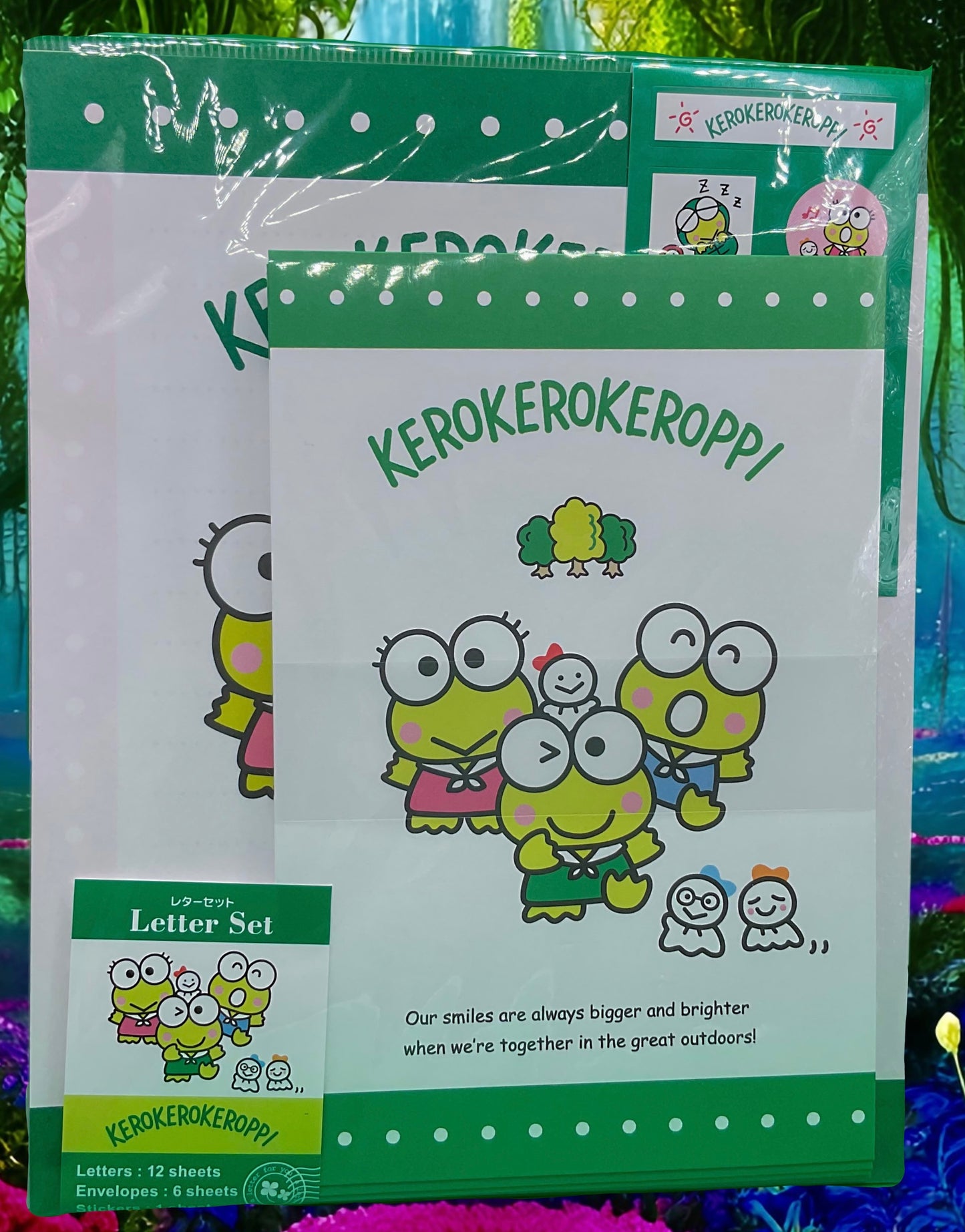 Sanrio stationary letter set - Kerokerokeroppi