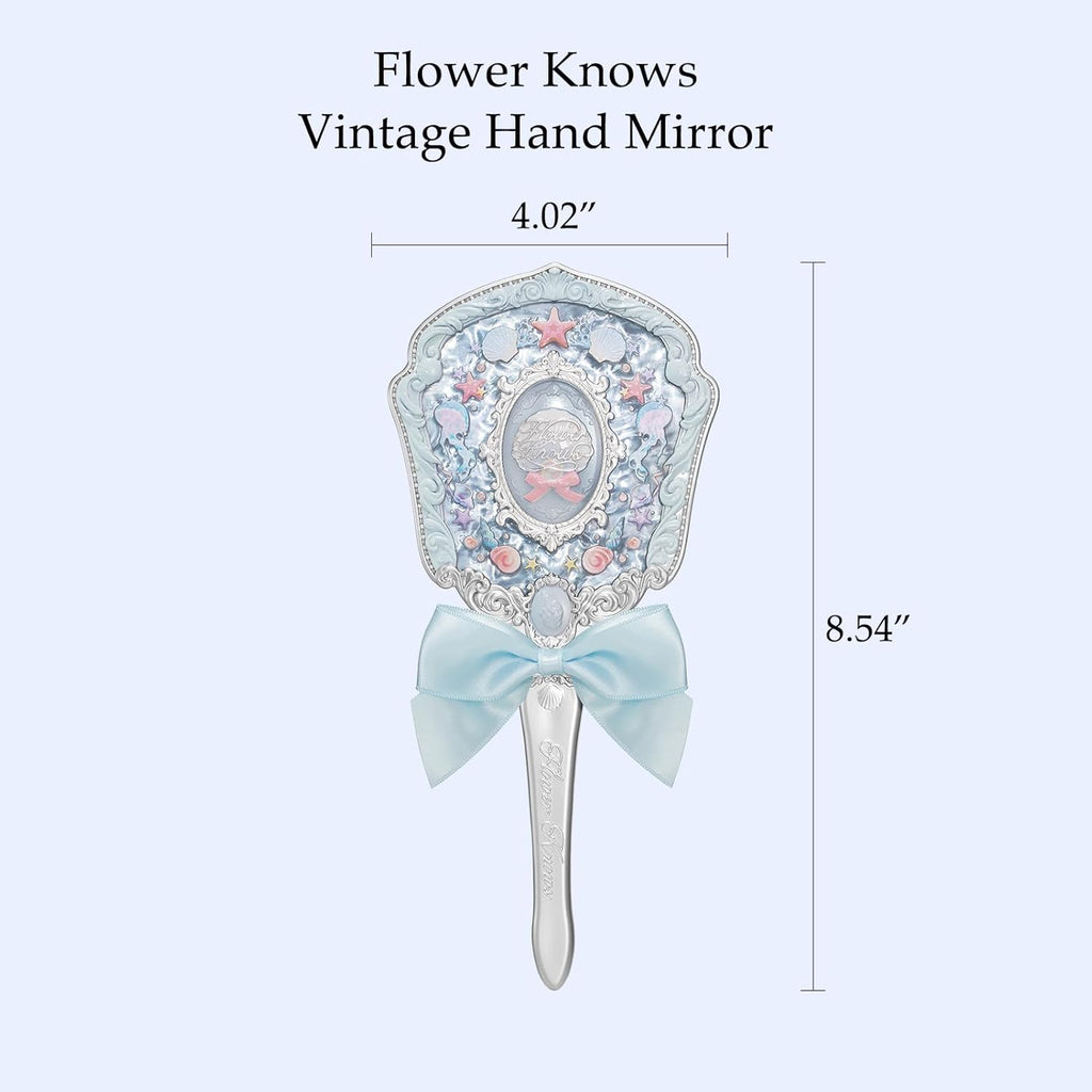 Flowerknows Shell's Jewel - Hand Mirror Blue Seashell