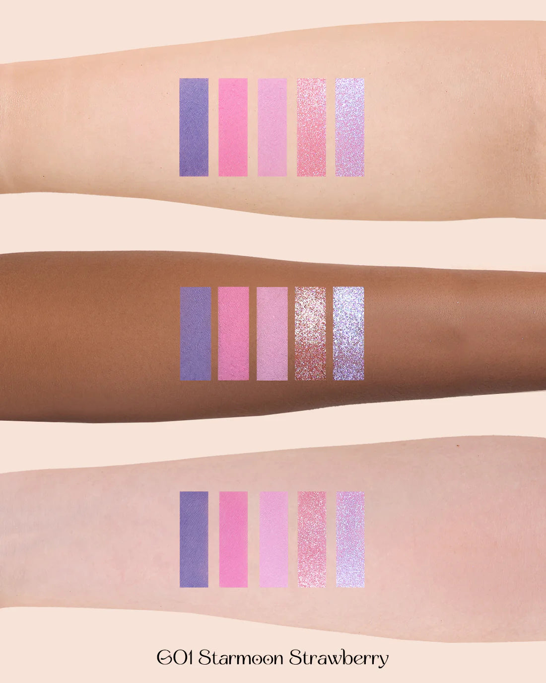 Flowerknows - Paleta de sombras de ojos Violet Strawberry Rococo