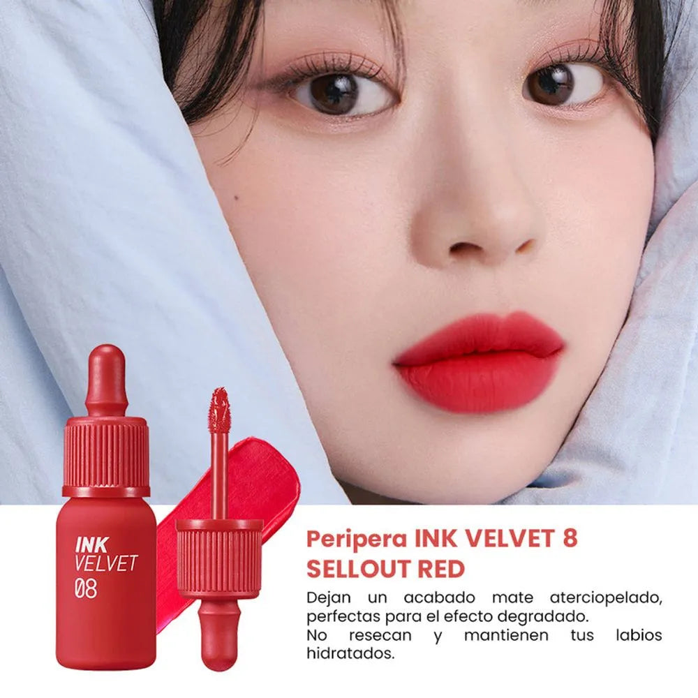 Peripera Ink The Velvet 08 Sellout Red