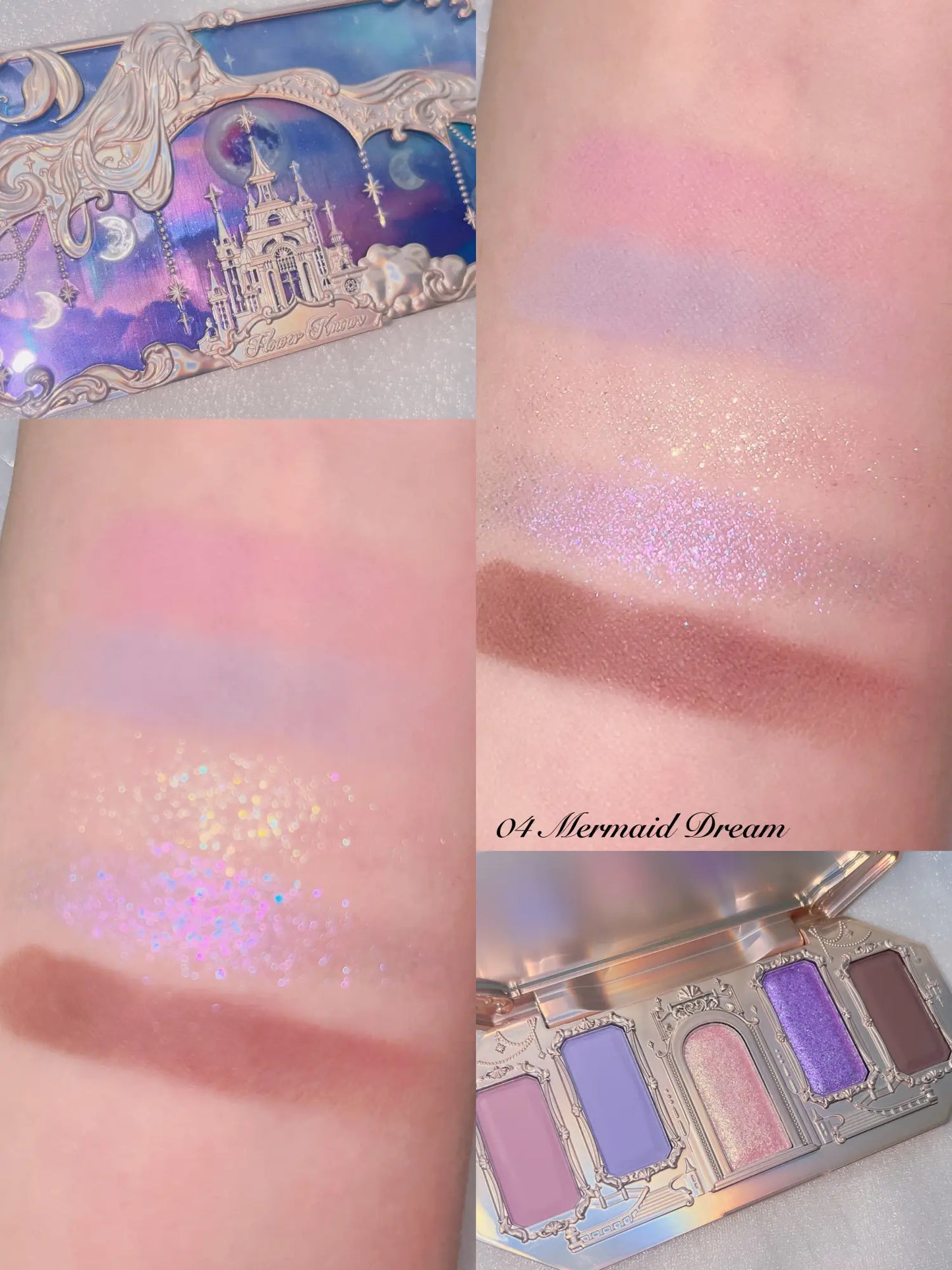 Flowerknows Moonlight Mermaid - Eyeshadow Palette #04 Mermaid's Dream