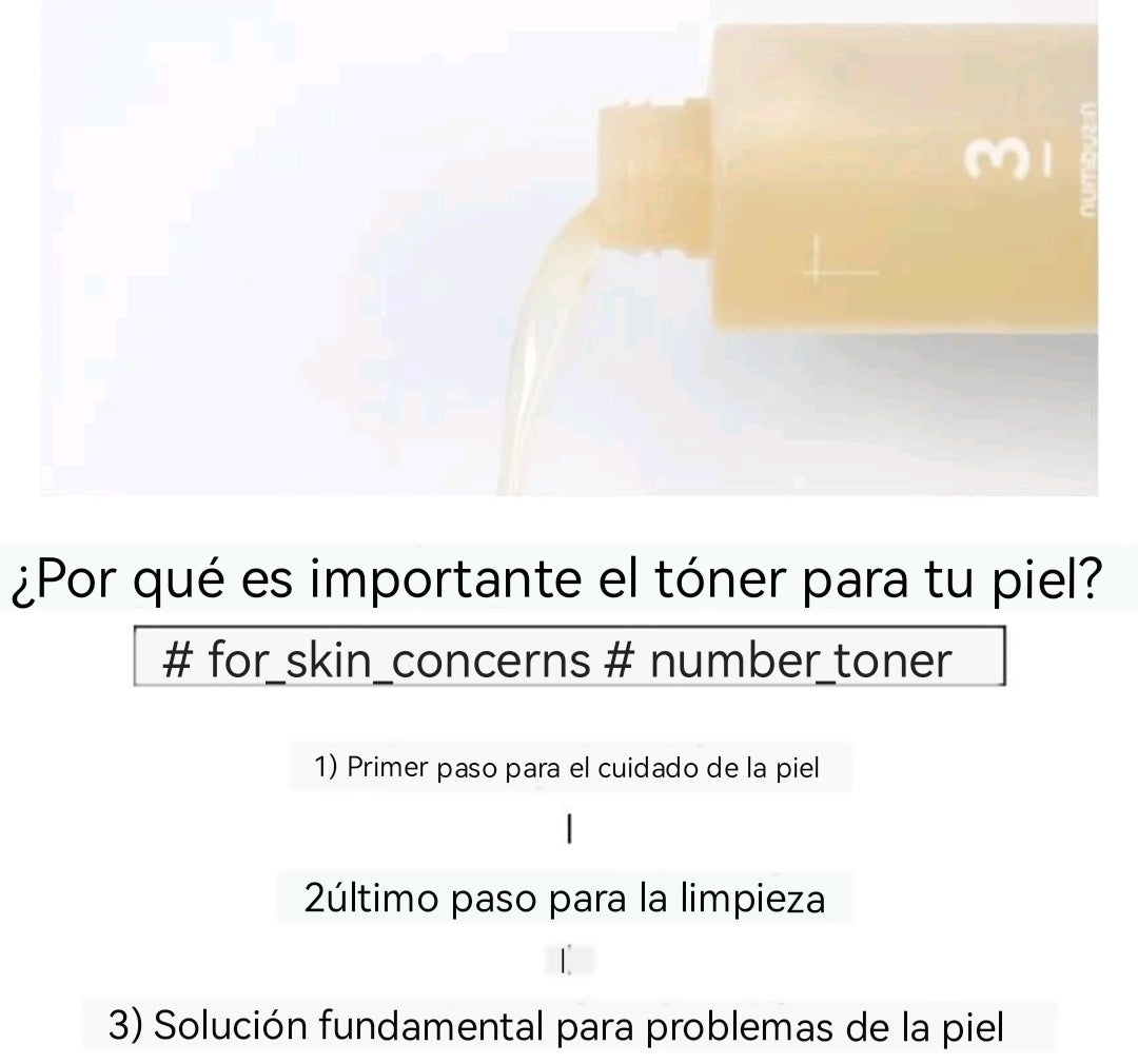 Numbuzin - Tónico No. 3 Super Glowing Essence Toner