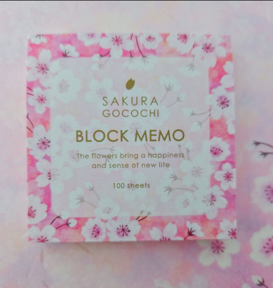 Sakura memo pad