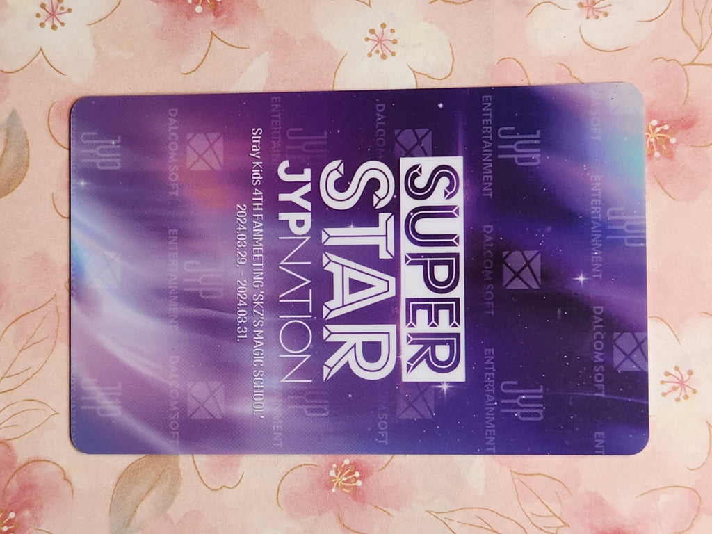 Hyunjin Magic School Superstar JYP Nation PVC photocard