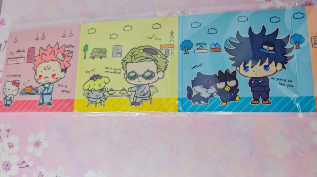 Sanrio x Jujutsu Kaisen Memo pad book set de 6