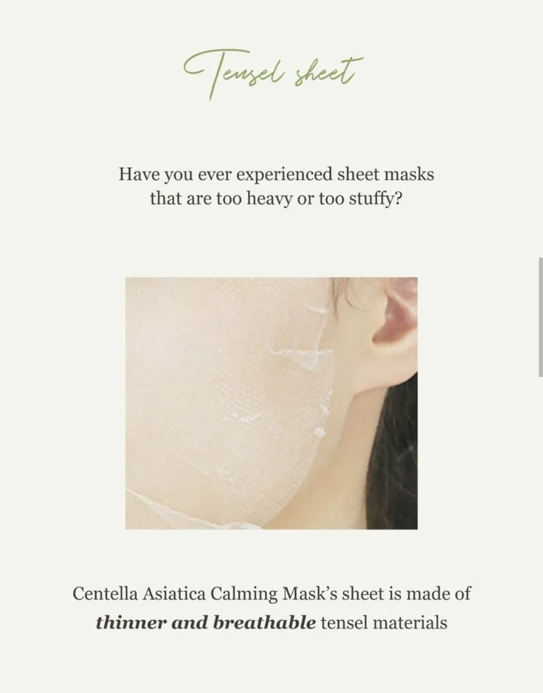 Beauty of Joseon - Mascarilla Calmante Facial con Centella Asiática