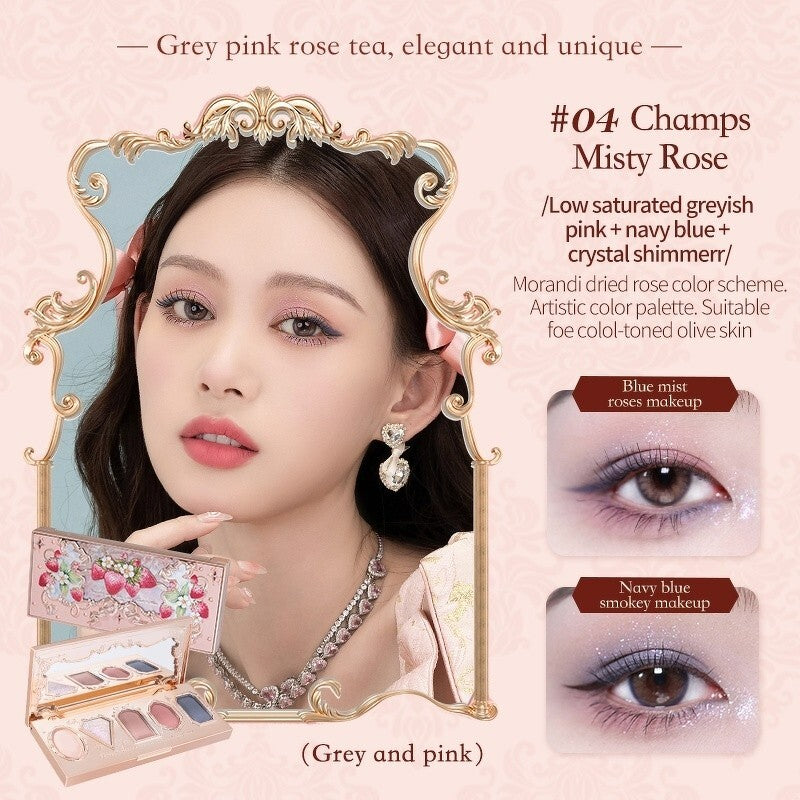 Flowerknows - Paleta de sombras de ojos Strawberry Rococo - #04 Champs Misty Rose
