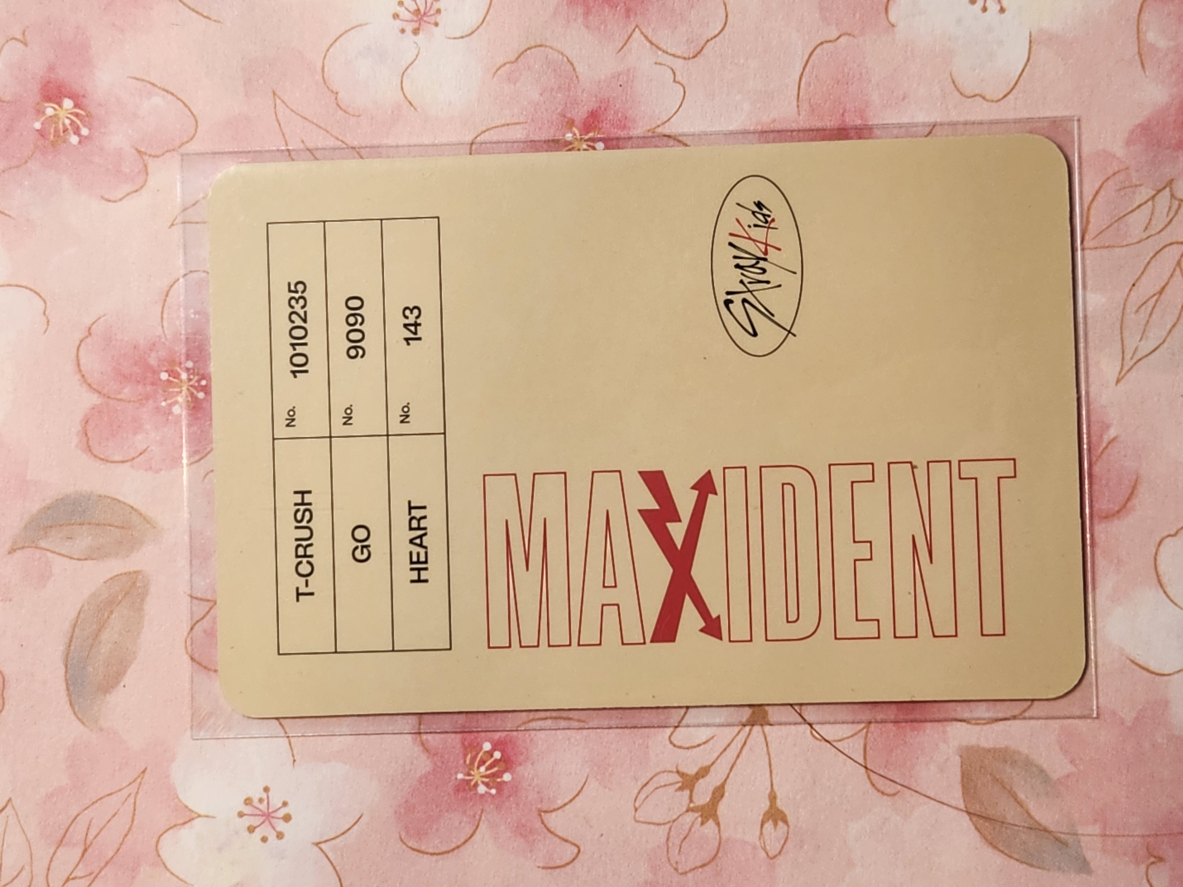 SKZ IN Maxident pc Jewel Case