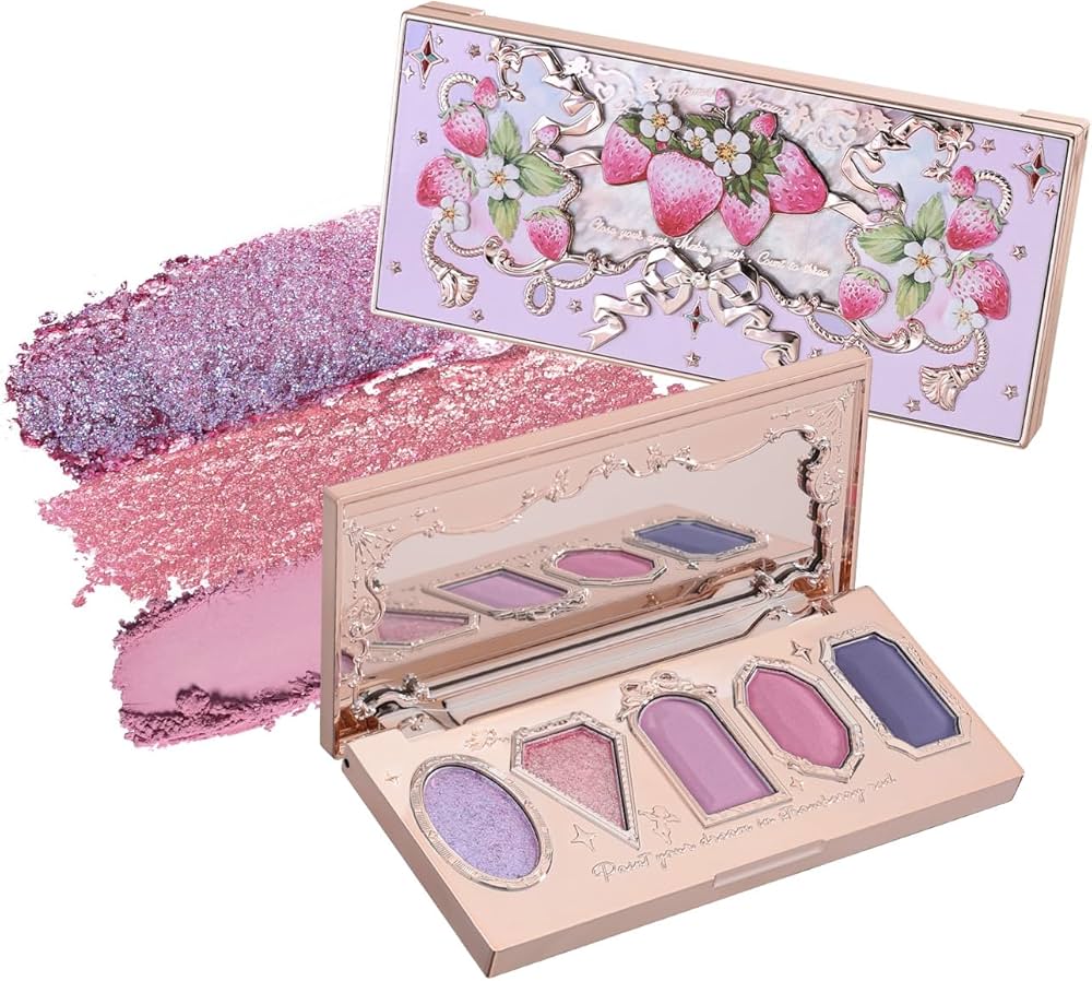 Flowerknows - Paleta de sombras de ojos Violet Strawberry Rococo