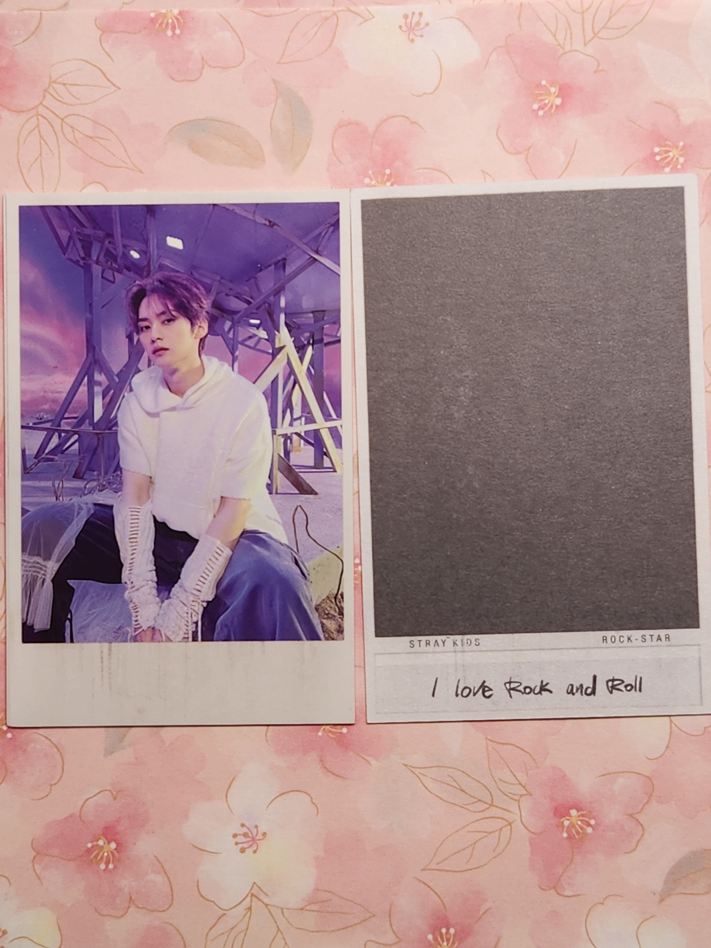 SKZ Lee know Polaroid Rockstar