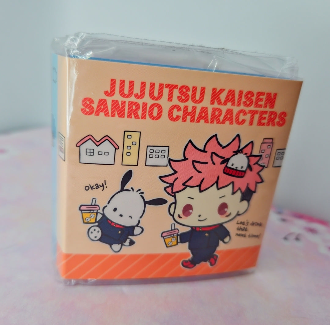 Sanrio x Jujutsu Kaisen Memo pad book set de 6