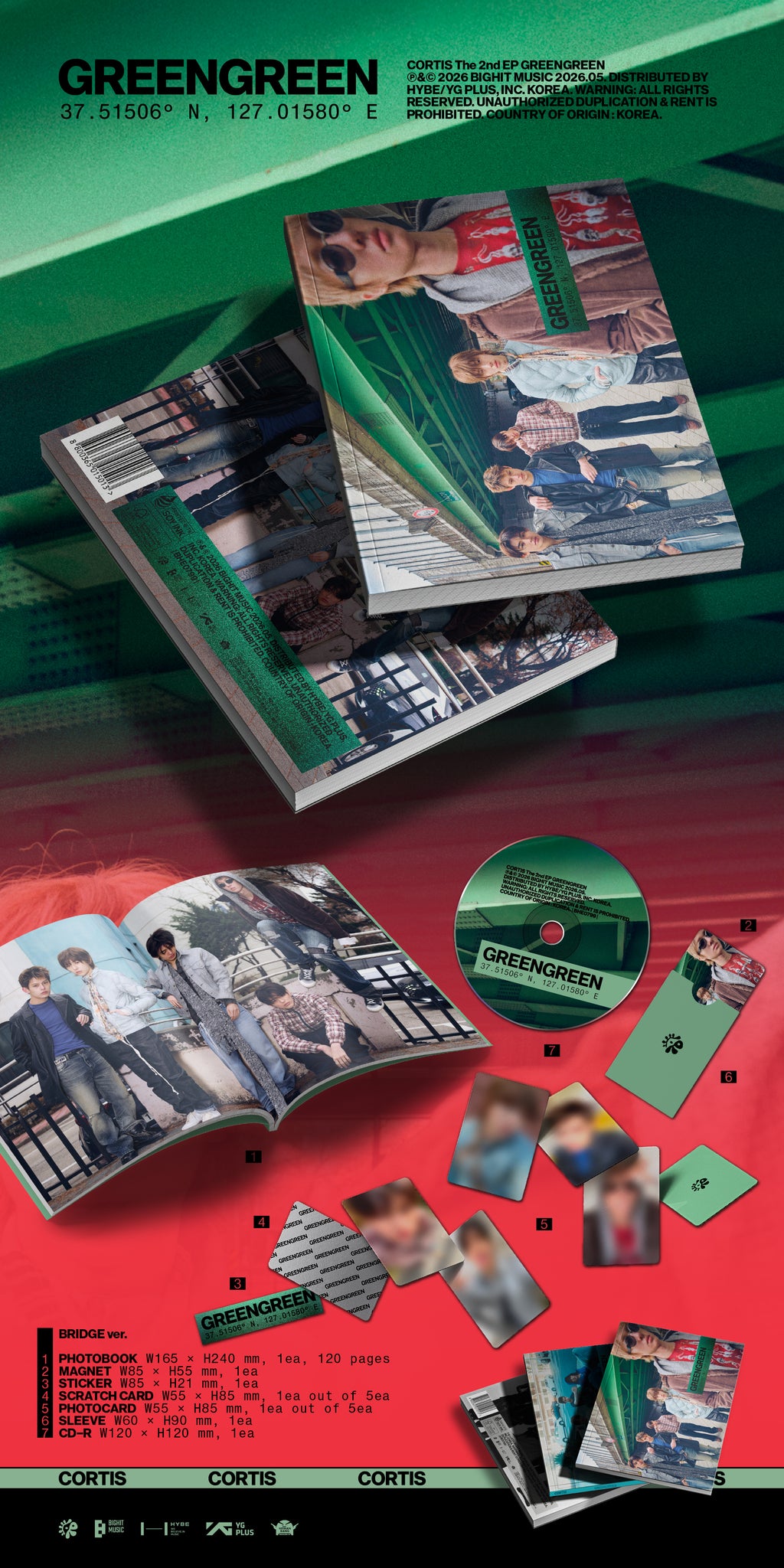 PRE ORDEN Cortis Green Green - 3 VERSIONES (ENTREGA 2 SEMANAS)