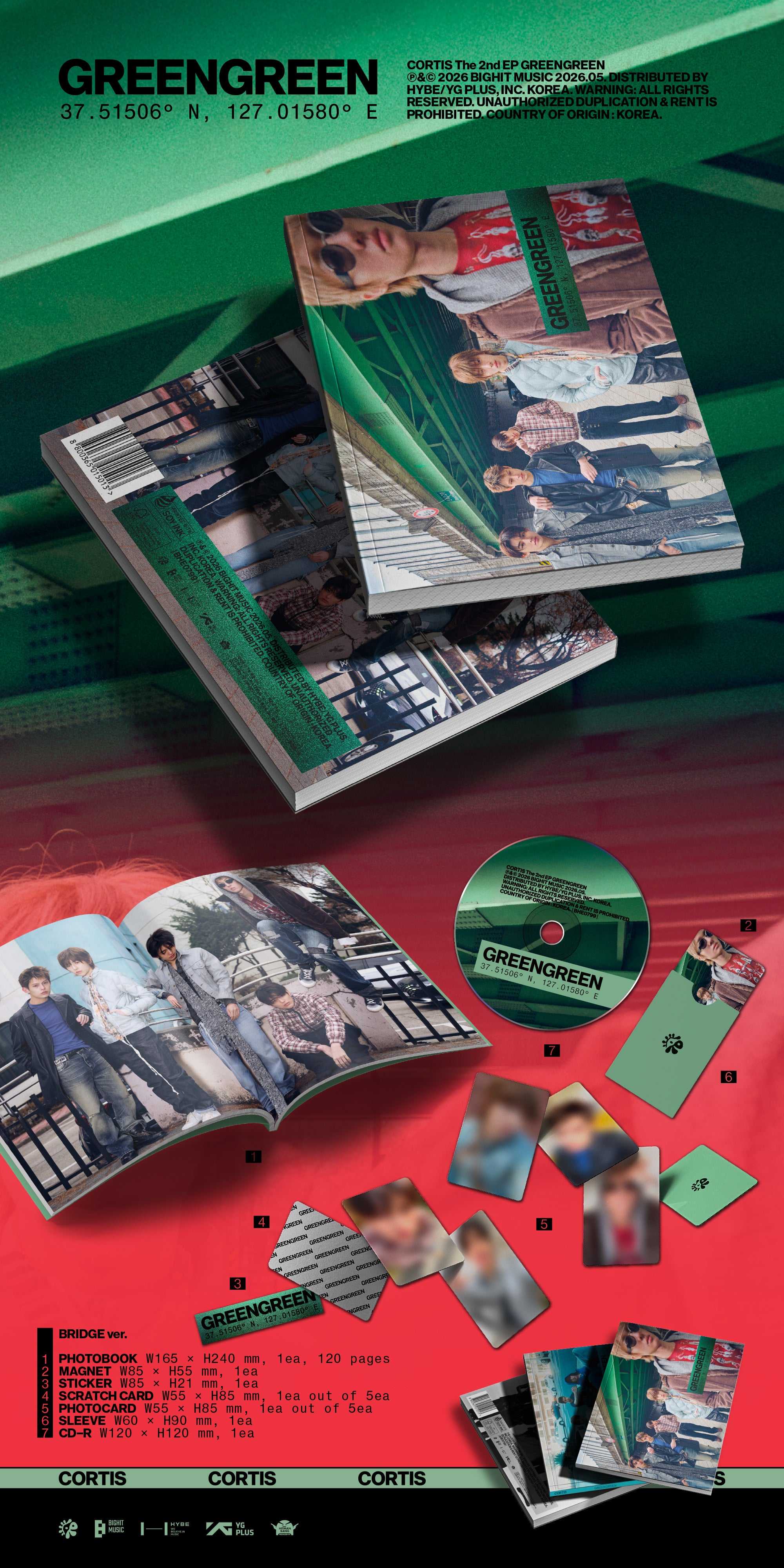 Cortis Green Green - 3 versiones