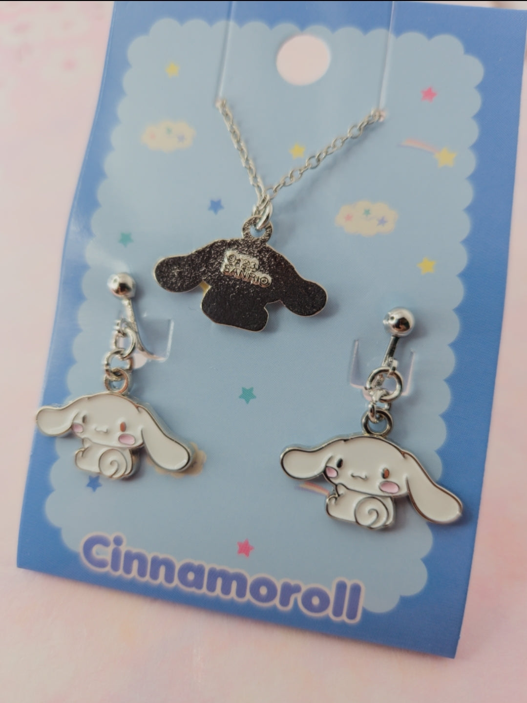 Sanrio Cinnamorrol set de collar+ aretes