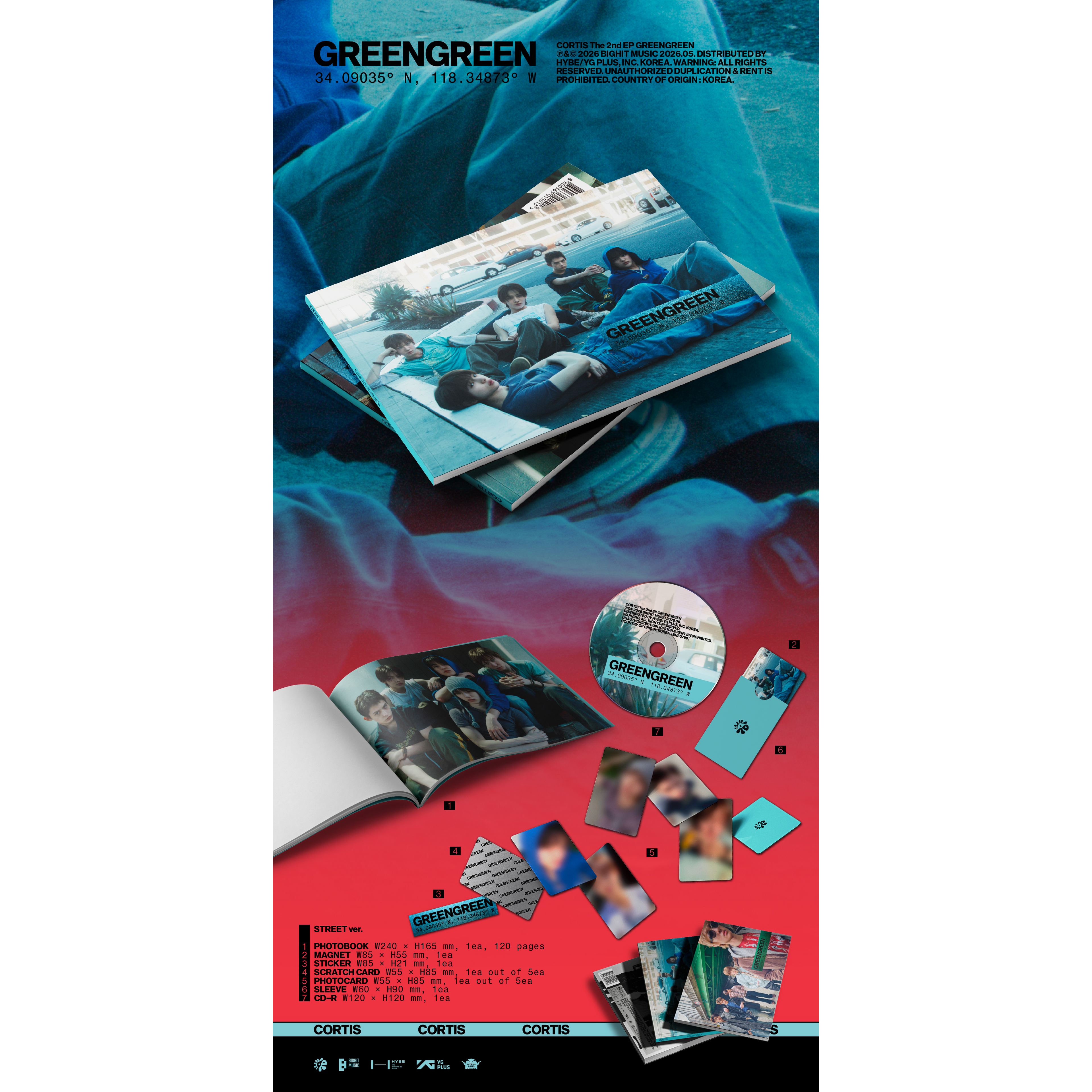 Cortis Green Green - 3 versiones