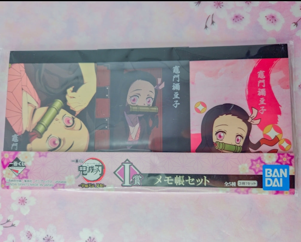 Demon slayer memo pad set de 3- Nezuko