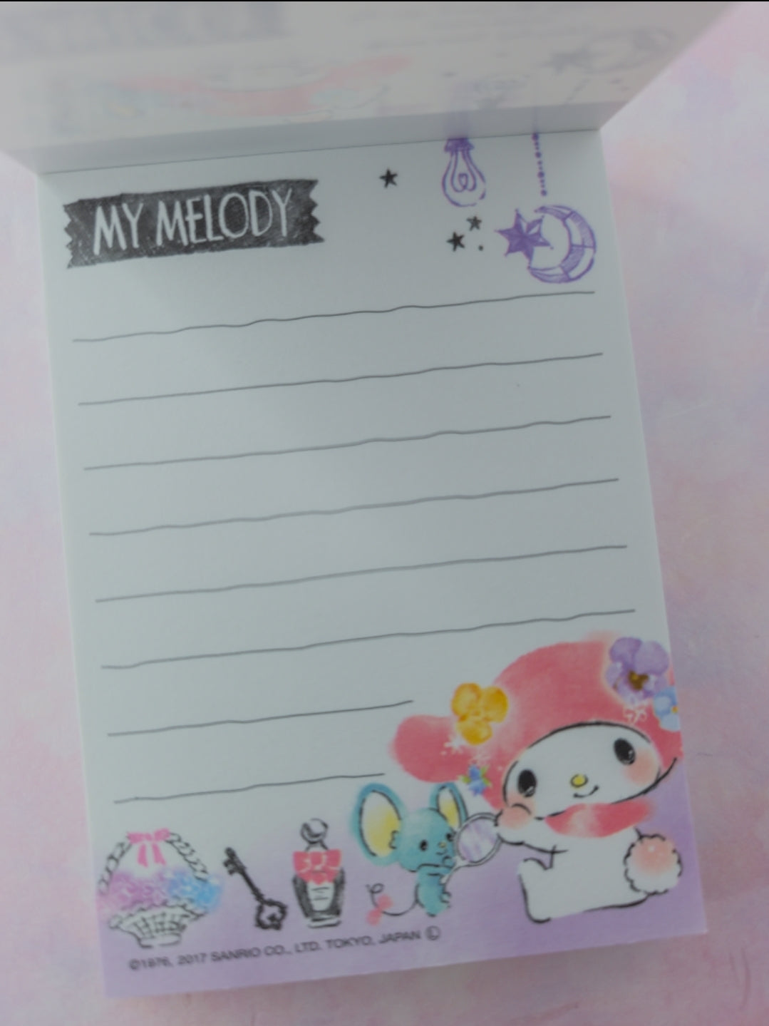 Sanrio My Melody memo pad