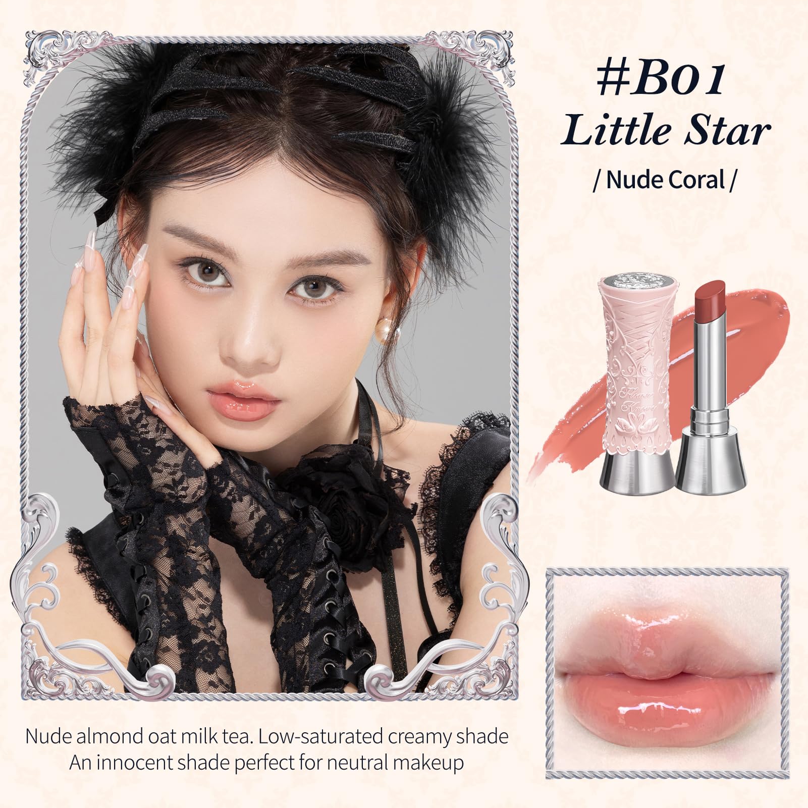 Flower Knows - Swan Ballet Mirror Lipstick - B01 Little Star