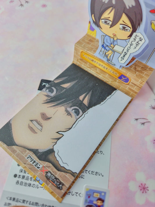 Attack on Titan Stand memo pad - Mikaza